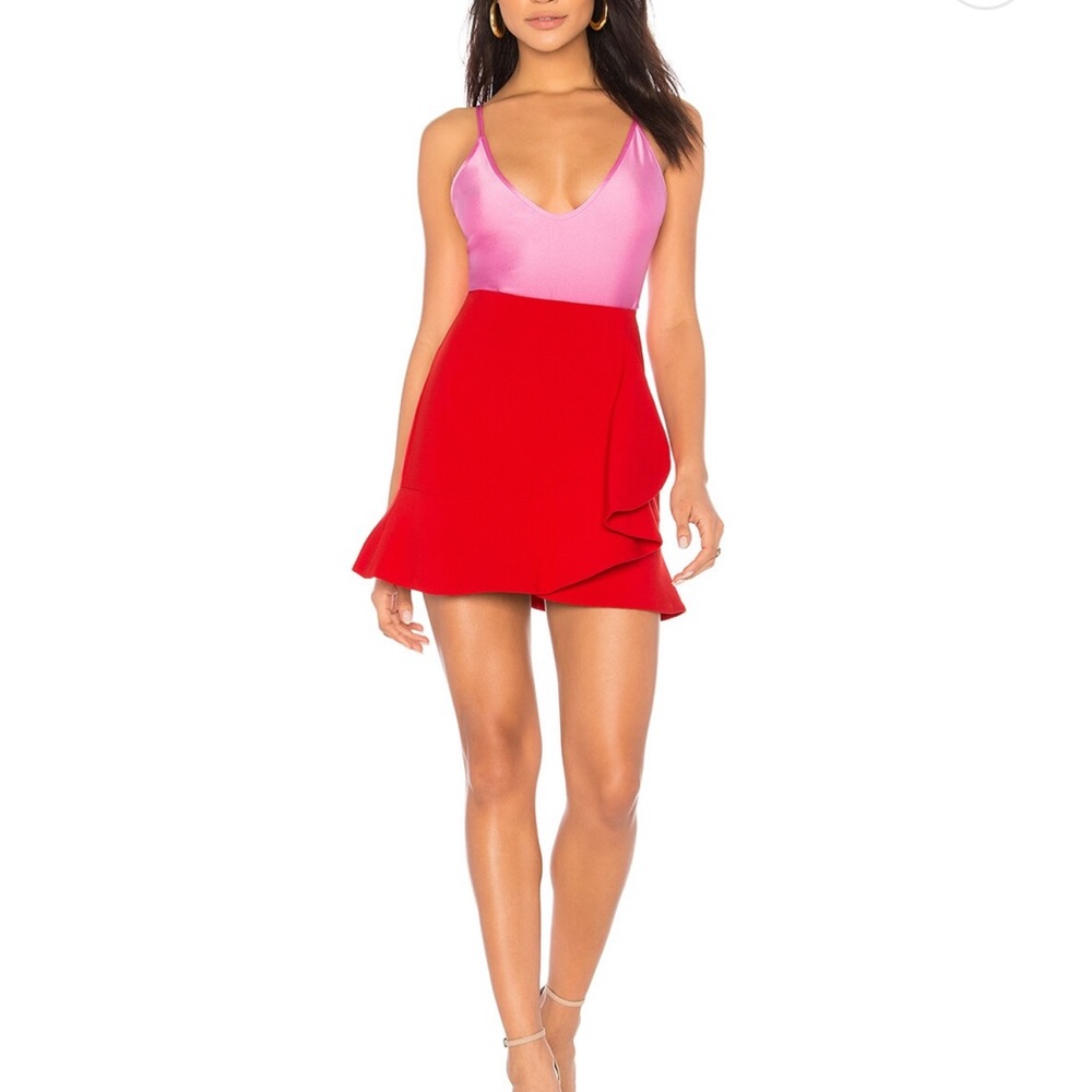 Bardot Sienna Mini skirt red